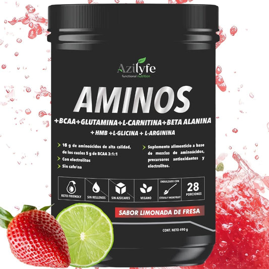 Aminoacidos esenciales + BCAA + Glutamina + Carnitina + Beta Alanina + HBM + Glicina + Arginina